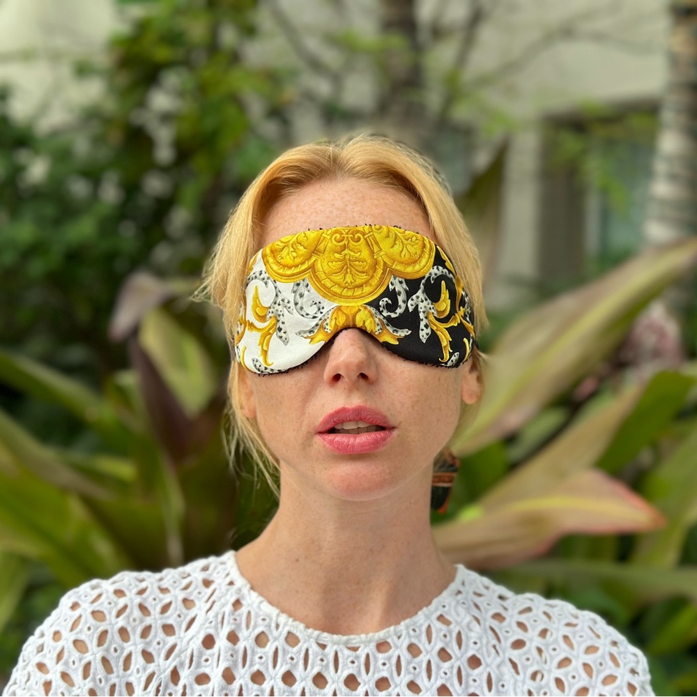 Sleep mask & headband italian silk 100% by cmclub.co